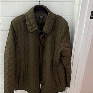 Jones New York Men's Olive Quilted Jacket
